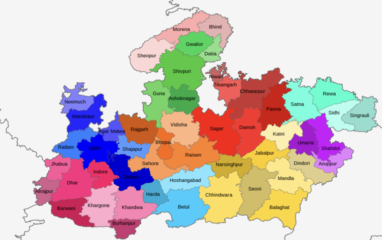 Map – Monuments of Madhya Pradesh